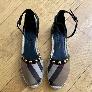 BURBERRY CHECK ESPADRILLES